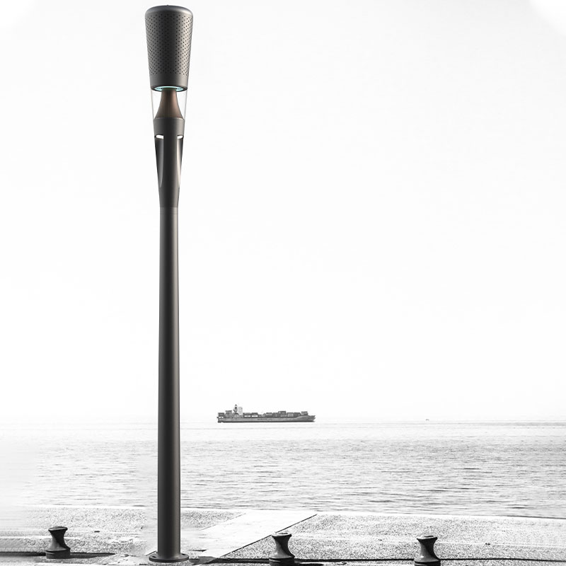 Palo per lampione intelligente in lega di alluminio