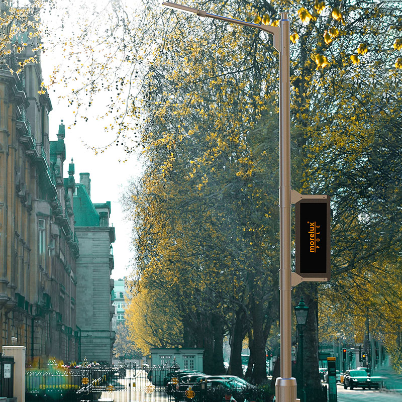 Palo per Illuminazione per Città Intelligenti in Lega di Alluminio