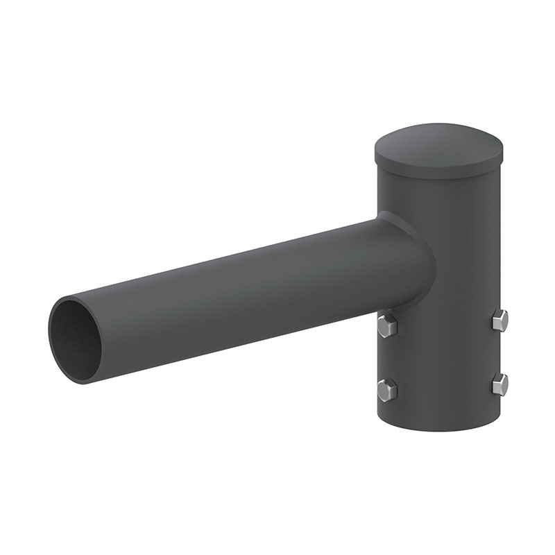 Adattatore con Tenone Orizzontale Esterno Rotondo da 4 Pollici per Palo