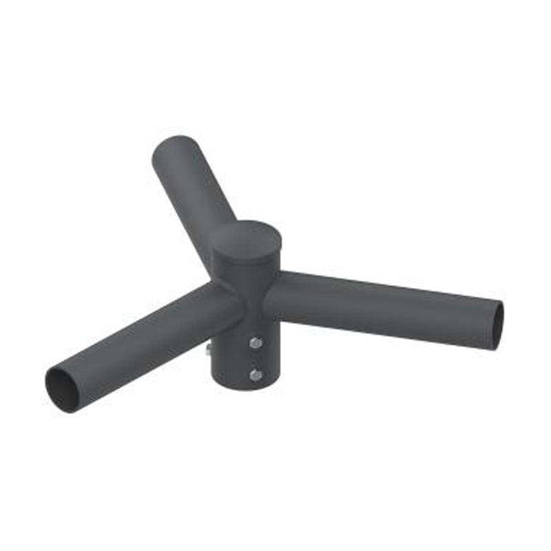 Adattatore con Tenone Orizzontale Esterno Rotondo da 4 Pollici per Palo