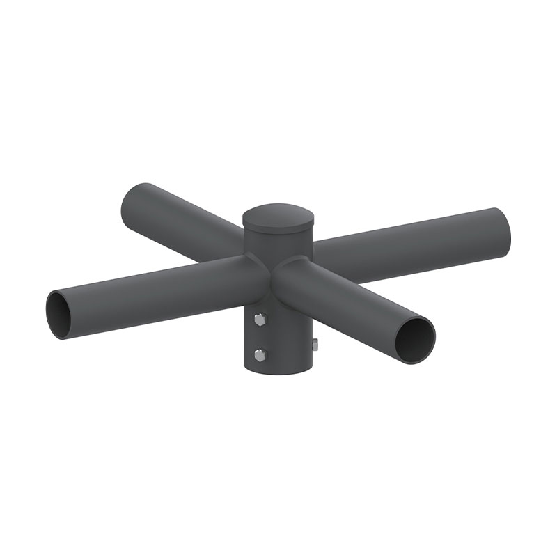 Adattatore con Tenone Orizzontale Esterno Rotondo da 4 Pollici per Palo