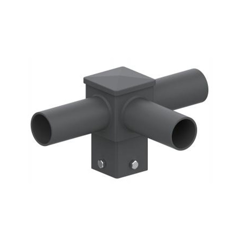 Raccordo per Palo con Tenone Orizzontale Quadrato da 4 Pollici