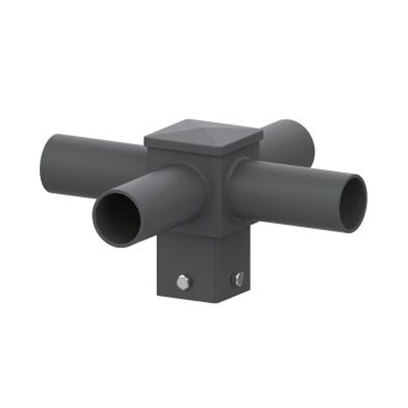 Raccordo per Palo con Tenone Orizzontale Quadrato da 4 Pollici