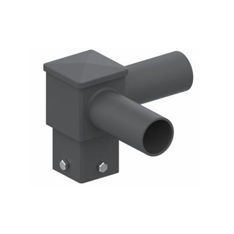 Raccordo per Palo con Tenone Orizzontale Quadrato da 4 Pollici
