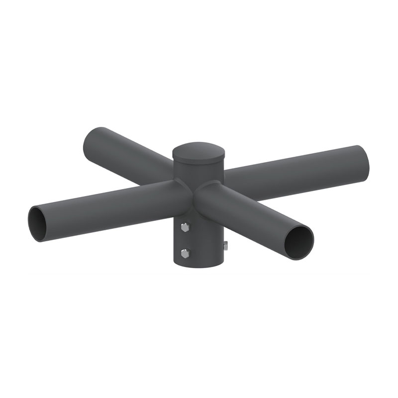 Adattatore con Tenone Orizzontale Esterno Rotondo da 5 Pollici per Palo