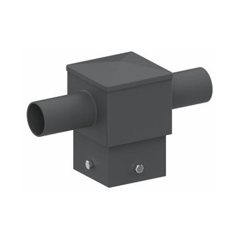 Raccordo per Palo con Tenone Orizzontale Quadrato da 5 Pollici