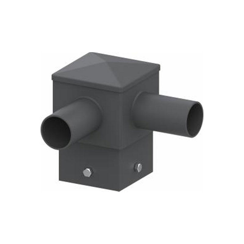 Raccordo per Palo con Tenone Orizzontale Quadrato da 5 Pollici