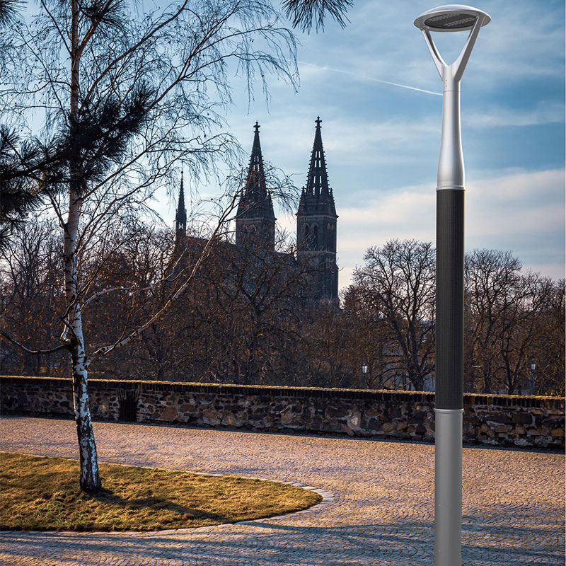 Palo Solare Flessibile HJT in Alluminio con Finitura a Polvere Metallica PAU