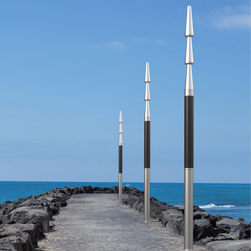 Palo Solare Flessibile HJT con Finitura a Polvere Metallica GANGI