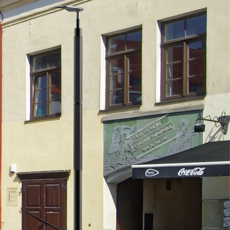 Palo per luce solare flessibile HJT ecologico ASSISI